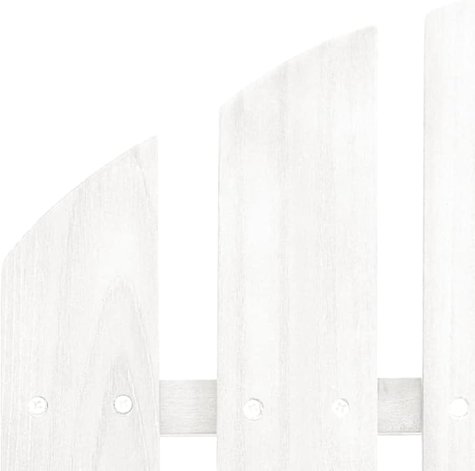 Patio Adirondack Chair with Table Solid Fir Wood White Garden Furniture - Photo 7