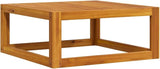 vidaXL Outdoor Solid Acacia Wood Sectional Corner Sofa with Cream White Cushions, Customizable Configurations - Photo 1
