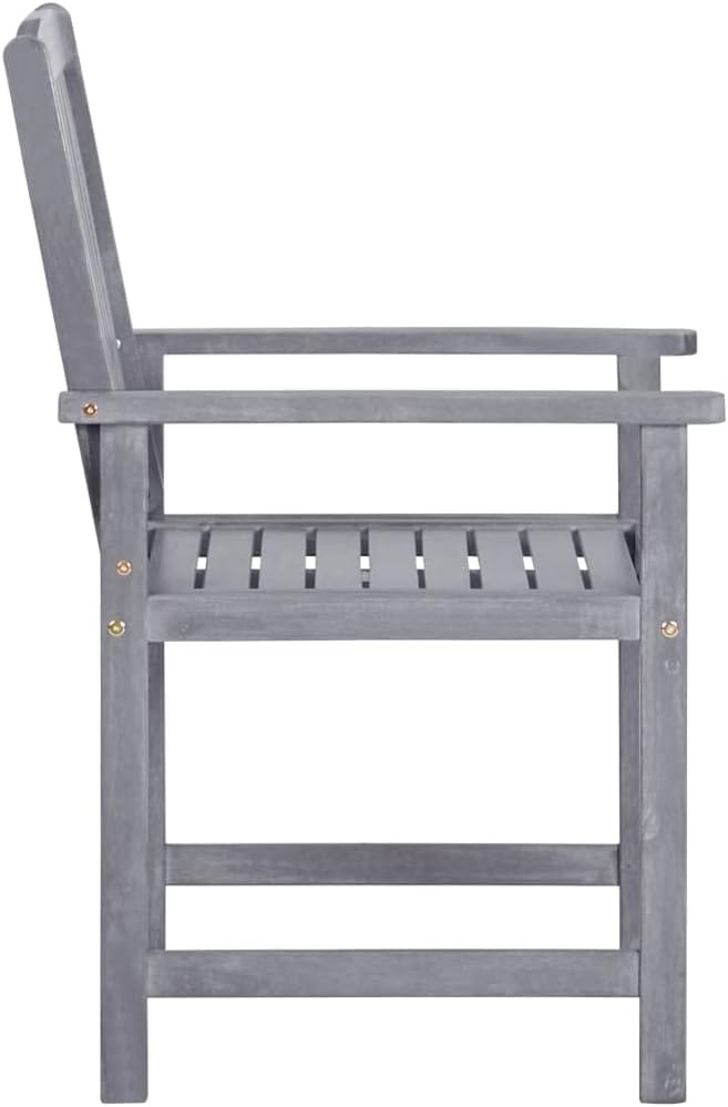 Outdoor Rocking Chairs,Camping Chairs Rocking,Outside Furniture,Balcony Furniture Set,Patio Chairs 4 pcs Solid Acacia Wood Gray