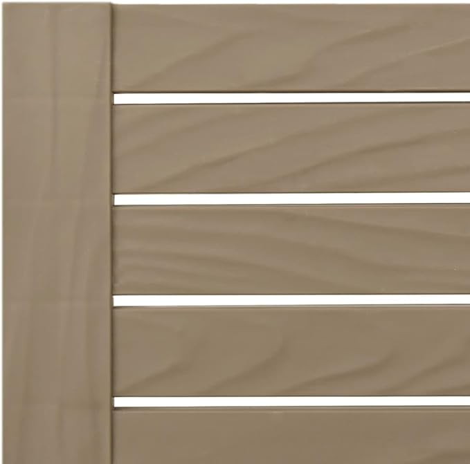 Light Brown Polypropylene Adjustable Folding Sun Lounger 61 x 22.8 x 32.7 in UV Resistant Outdoor Chaise Lounge for Pool Patio Garden Balcony and Beach Relaxation