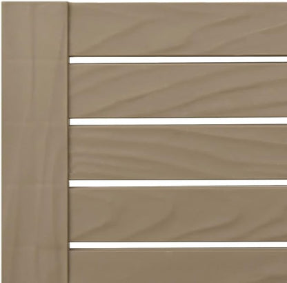 Light Brown Polypropylene Adjustable Folding Sun Lounger 61 x 22.8 x 32.7 in UV Resistant Outdoor Chaise Lounge for Pool Patio Garden Balcony and Beach Relaxation