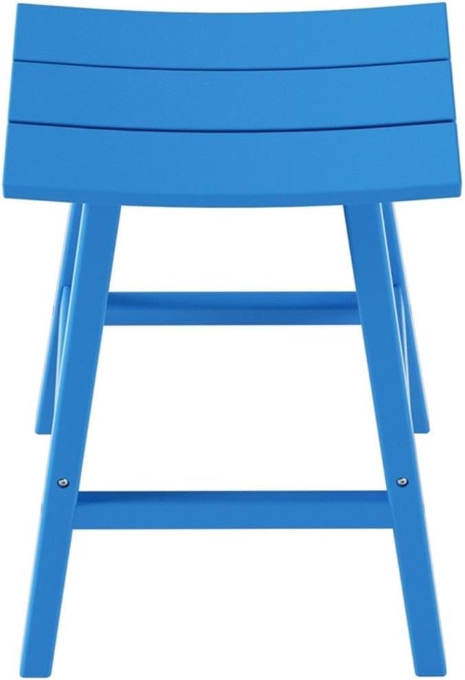 Costaelm All-Weather Outdoor Bar Stools, 29" Height Patio Stools & Bar Chairs, Adirondack Poly Patio Bar Stool for Patio, Deck, Kitchen Counter and Garden,