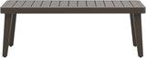 New Classic Furniture Genova Aluminum Patio Coffee Table, Brown - Photo 3