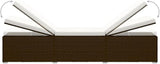 Sun Lounger with Cushion and Tea Table, Lounge Chair, Pool Chairs, Outdoor Chaise, Pool Furniture, Weather-Resistant - Photo 6