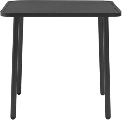 SKM Patio Table Dark Grey 31.5"x31.5"x28.3" Steel