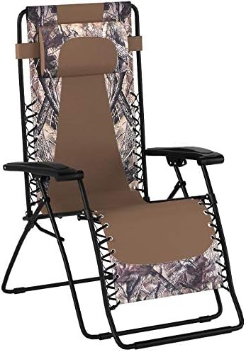 Caravan Canopy Infinity Zero Gravity Steel Frame Patio Deck Chair, Camouflage - Photo 5