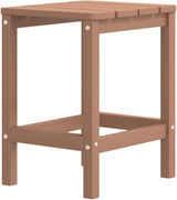 Brown HDPE Adirondack Chair Set with Side Table, 2 Chairs and Matching Table for Outdoor Patio Garden - Photo 6