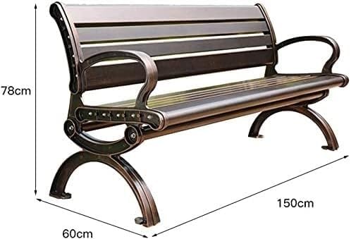 Outdoor Garden Bench Garden Bench Outdoor Park Terrace Bench Metal Garden Bench Courtyard Decorative Bench for Porch,Lawn,Yard