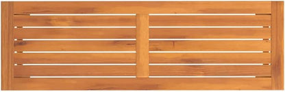 Patio Bench Solid Wood Acacia Outdoor Garden Bench 43.3 Inch Backyard Seating with Sturdy Frame Durable Hardwood for Patio Deck Porch Indoor Use