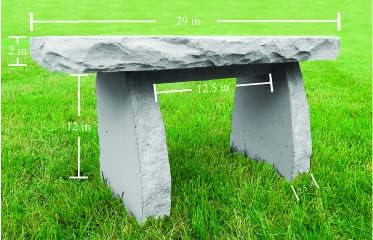 Kay Berry Custom Medium Stone Bench Personalized Memorial Garden Decor