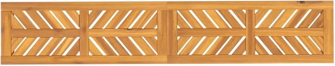 70.9 Inch Acacia Wood Patio Bench for Garden & Terrace, Sturdy Outdoor Bench with Fishbone Slat Design, Solid Hardwood Durable Backyard Seating Furniture