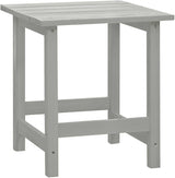 Grey Solid Fir Wood Large Ergonomic Garden Chair and Table Combo with Smooth Matte Finish for Outdoor Relaxation Patio - Photo 8
