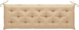 3-Seater Patio Bench with Cushion 59.1" Solid Eucalyptus Wood Outside bench Garden benches Patio bench Park bench - Photo 10