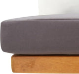 vidaXL Outdoor Patio Corner Sofa with Cushions, ic Light Wood Design, Solid Acacia Wood Construction - Photo 5