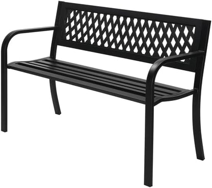 47inch Courtyard Decoration Park Leisure Bench, Park Bench Patio Decorative, Outdoor Garden Bench, Park Benches for Outside, Outdoor Bench, Porch Bench, Garden Bench, Porch Park Chair 119 x 52 x 77cm