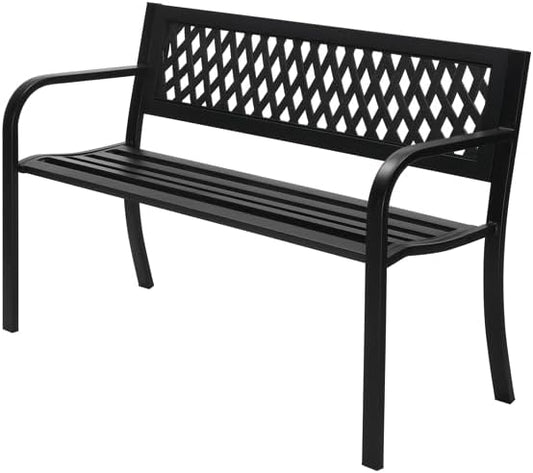 47" Outdoor Bench, 2-Person Garden Benches for Outdoors, All-Weather HIPS Garden Bench,Garden Bench Outdoor Bench Patio Bench for Outdoors Porch Clearance Work Entryway Furniture for Yard 120x52x76cm