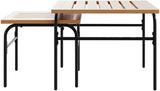 5 Piece Balcony Furniture Set Black Powder-Coated Steel Comfy Seating Stylish Touch for Outdoor Patio - Photo 8