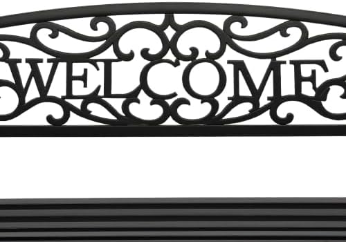 50" Outdoor Garden Bench, Patio Furniture Metal Outdoor Chair with Cast Iron Frame - Photo 7