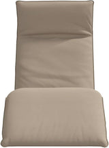 Folding Sun Lounger Taupe, 68.9x21.3x3.3 Outdoor Chaise with 5 Recline Positions, Oxford Fabric Recliner for Patio - Photo 4