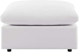 Modway Commix Outdoor Patio Overstuffed Sectional Sofa Ottoman in White - Photo 4