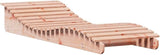 vidaXL Sun Lounger Patio Outdoor Chaise Lounge Chair Daybed - Solid Wood Douglas - Brown - Ergonomic S-Shape - Slatted - Photo 1