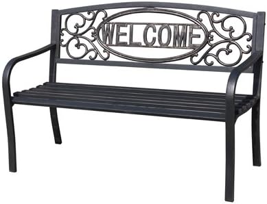 Welcome Steel Park Bench