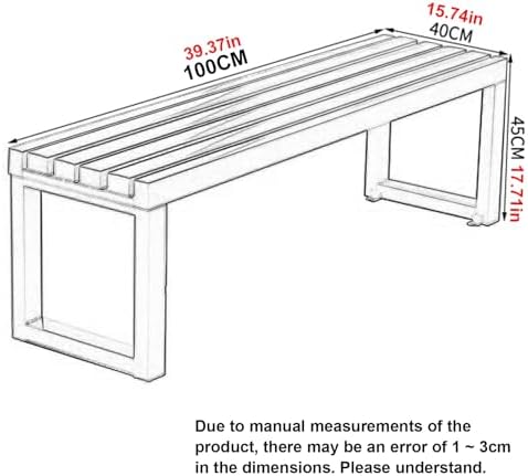 Durable Backless Garden Bench - Weatherproof Metal Outdoor Seating for Patio, Balcony, Park, Lawn - Stylish and Comfortable Furniture for Outdoor Spaces