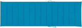 Sunlounger Natural Wood with Blue Cushion Solid Acacia Wood Polyester Adjustable Headrest Footrest and Removable - Photo 9