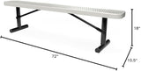COATEDOUTDOORFURNITURE Coated Outdoor Furniture Heavy-Duty Portable Outdoor Bench Thermoplastic Coated, Expanded Metal - Photo 2
