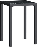 Patio Table Anthracite 19.7"x19.7"x28.3" Steel - Photo 3