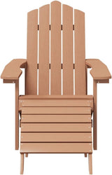 Adirondack Chairs Set with Table and 2 Footstools - Photo 5