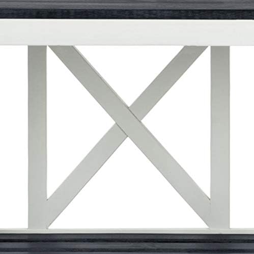 SAFAVIEH Outdoor Collection Branco Dark Slate Grey Bench
