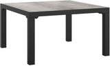 4-Piece Garden Lounge Set Black and Grey, Modular Outdoor Furniture with Plush Cushions - Photo 6