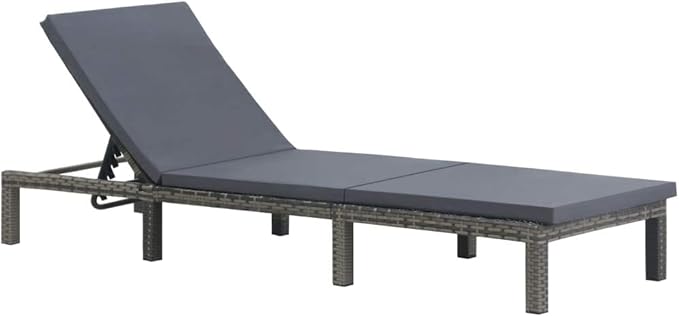 Outdoor Chaise Lounge, Reclining Chair with Adjustable Positions, Patio Lounge Chair, Sunbathing Chair, for Outdoor Pool - Photo 1