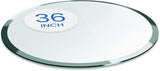 Dulles Glass 36 inch Round Glass Table Top - Tempered - 1/2" Thick Glass Surface, Safe Beveled Edge - Photo 1