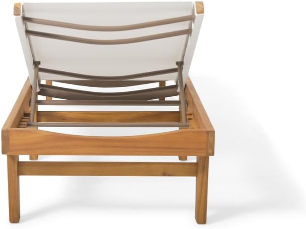 Outdoor Chaise Lounge Chair, Weather-Resistant Reclining Pool Lounger for Patio, Garden, Backyard & Poolside
