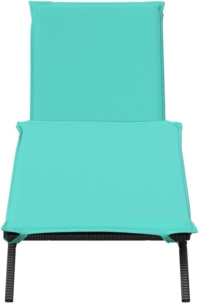 Outdoor Sun Lounger, Adjustable Patio Recliner with Cushion - Photo 4
