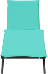 Patio Sun Lounger Outdoor Adjustable Recliner Chair with Armrests - Photo 4