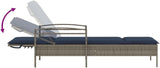 Outdoor Sun Lounger with Thick Cushion, Adjustable Backrest - Photo 6