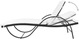 Sun Lounger Set of 3, Adjustable Outdoor Patio Furniture with Black Steel Frame & PE Rattan - Photo 5