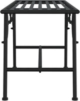 Black Steel Tree Bench Circular Traditional Outdoor Seating for Garden and Patio 4-Piece Set Durable Rust-Resistant - Photo 5