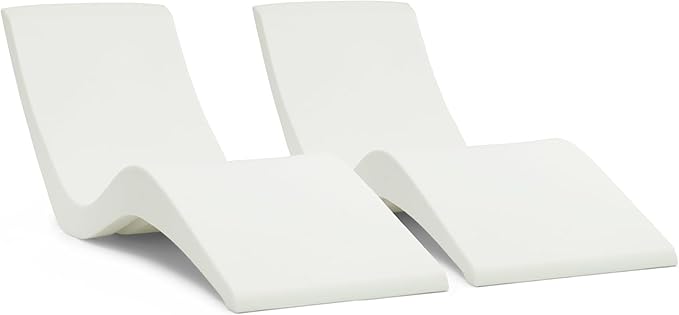 Aqua Outdoors Pool Chaise Lounge Chairs for Ledge & Shelf, Water-Weighted Pool Lounger for Depths Up to 9” - Photo 1