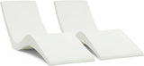 Aqua Outdoors Pool Chaise Lounge Chairs for Ledge & Shelf, Water-Weighted Pool Lounger for Depths Up to 9” - Photo 1