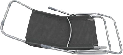 Folding Sun Lounger Set of 2, Adjustable Reclining Outdoor Chaise Lounge Chairs with Breathable Textilene Fabric for Patio Garden Poolside Beach, Anthracite, Supports 265 lbs, No Assembly Required