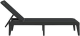Sun Lounger Chair Outdoor Adjustable Reclining Patio Furniture for Garden Pool Beach - Photo 5