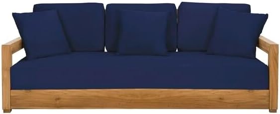 SAFAVIEH Couture Outdoor Collection CPT1004 Bench, Navy