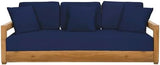 SAFAVIEH Couture Outdoor Collection CPT1004 Bench, Navy - Photo 1