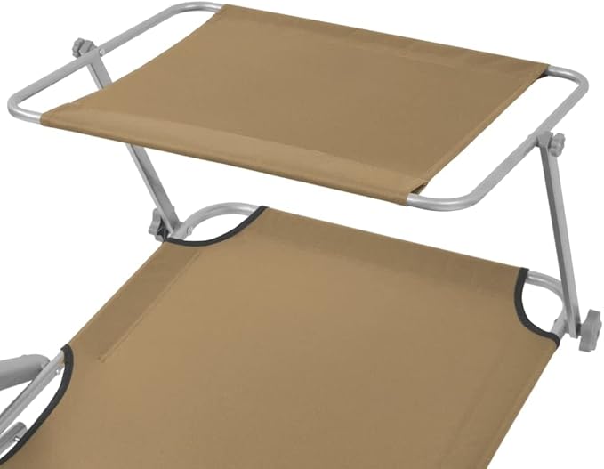 Folding Sun Lounger, Outdoor All-Weather Patio Chaise Lounge Chair, Outdoor Recliner Lounge Chair Sun Loungers - Photo 6