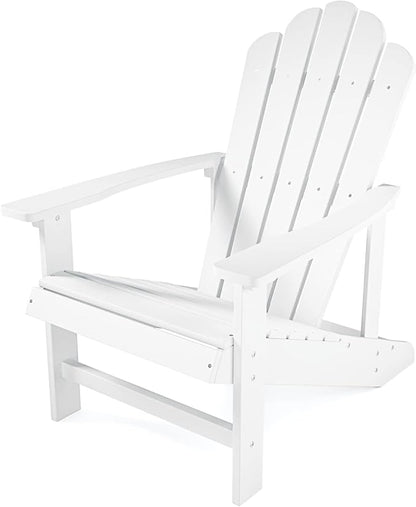 Adirondack Chairs Weather Resistant, Patio Firepit Chair, Sturdy Outside Chairs, Lawn Chairs, Easy Assembly 350lb, for Outdoor Patio Yard