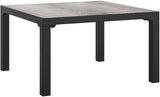 4-Piece Modular Outdoor Sectional Set, 21.7"x21.7"x12.2", Poly Rattan Black & Grey, Steel Frame - Photo 6